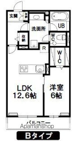 HILLSRESIDENTIAL D20(1LDK/1階)の間取り写真