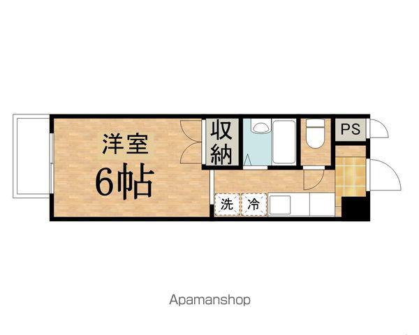 グリーンハイム聖蹟(ワンルーム/1階)の間取り写真