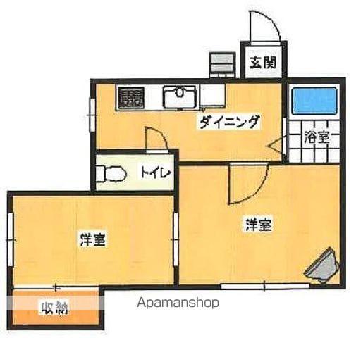 シャンボール瀬戸Ⅰ(2K/3階)の間取り写真