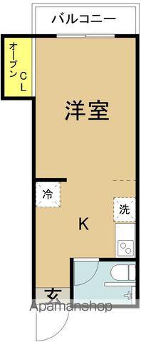 淀川マンション(1K/1階)の間取り写真