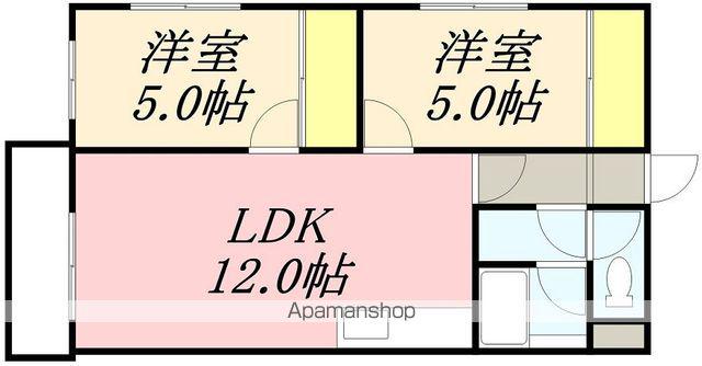 フロム・K(2LDK/3階)の間取り写真