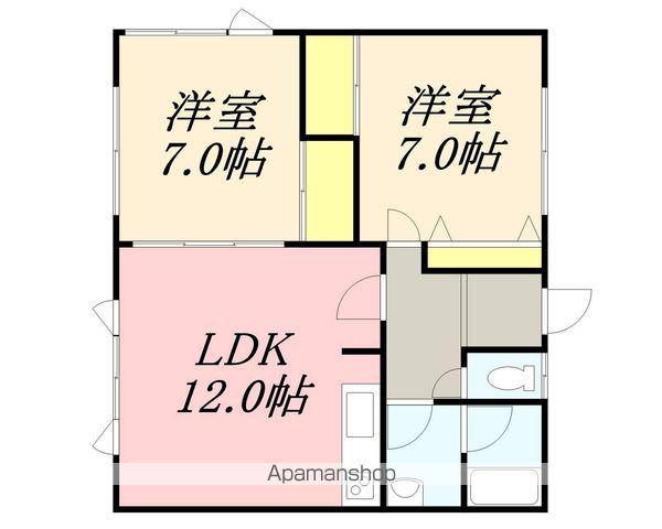 エステートK(2LDK/1階)の間取り写真