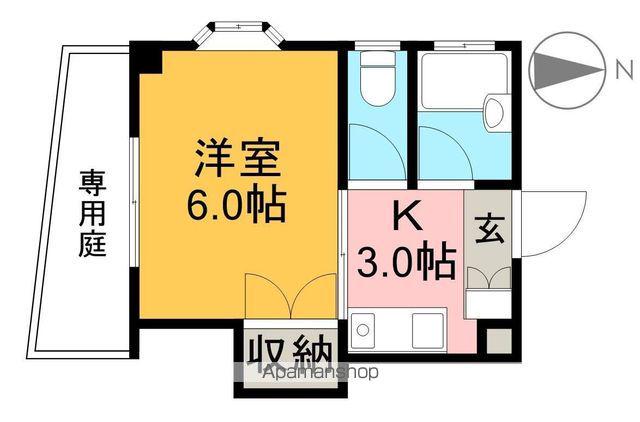 ハイツ松井(1K/1階)の間取り写真