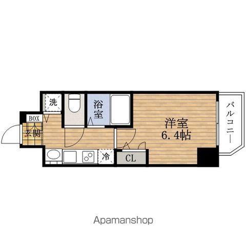 PRESSANCE心斎橋ラヴィ(1K/7階)の間取り写真