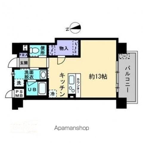 リヴェール(ワンルーム/2階)の間取り写真