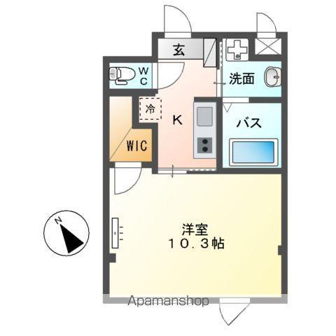 SIMA笹丘(1K/2階)の間取り写真