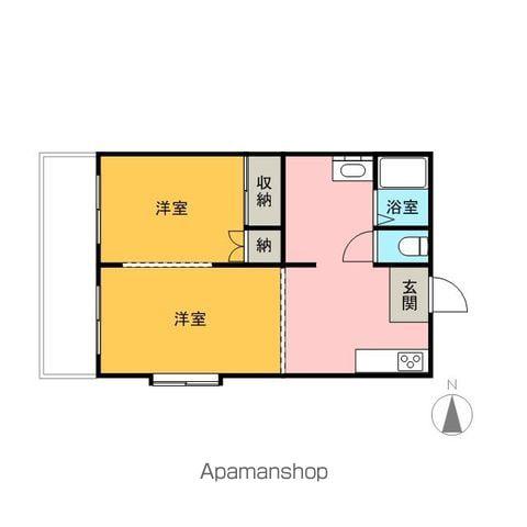 セイシェルハイムⅡ(1LDK/2階)の間取り写真