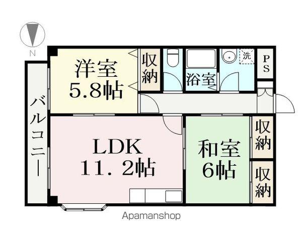 サン・ボニール(2LDK/1階)の間取り写真