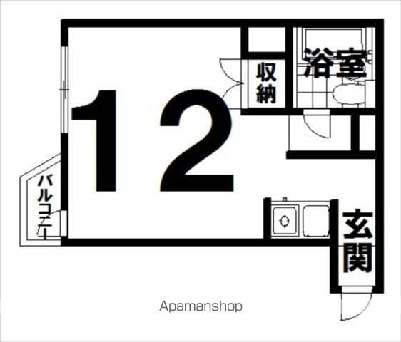 YSONE(ワンルーム/3階)の間取り写真