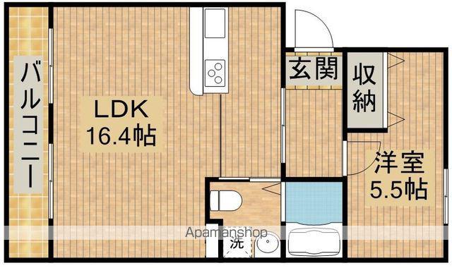 レジデンス下屋敷(1LDK/2階)の間取り写真