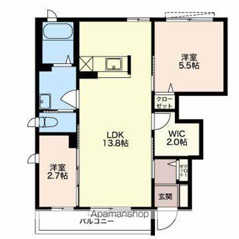 メゾンアイリス(2LDK/1階)の間取り写真