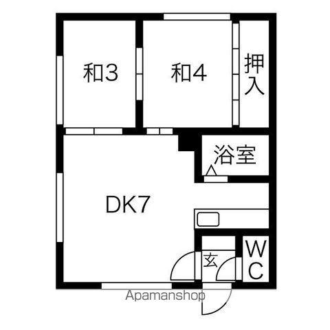 佐藤マンション(2DK/2階)の間取り写真