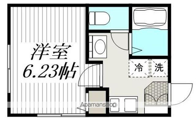 リーヴェルポート金沢文庫ALICE(1K/2階)の間取り写真