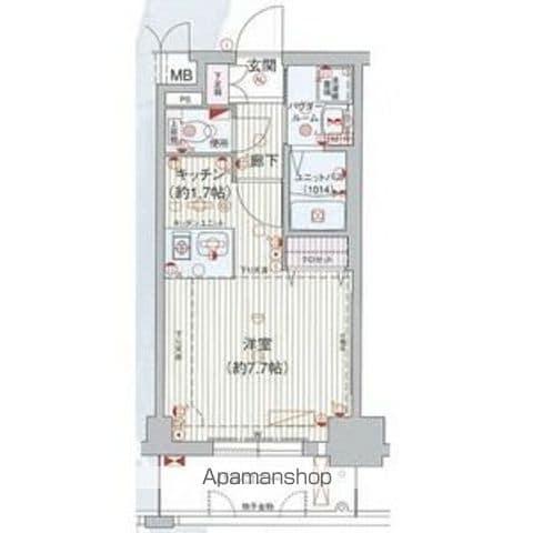 プレサンス桜通葵(ワンルーム/7階)の間取り写真