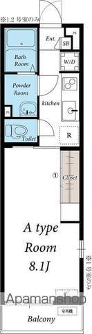 リブリ・ヴォルペ(1K/3階)の間取り写真