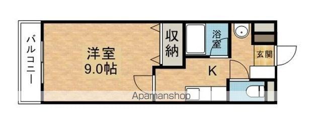 クレアール桜木(1K/2階)の間取り写真