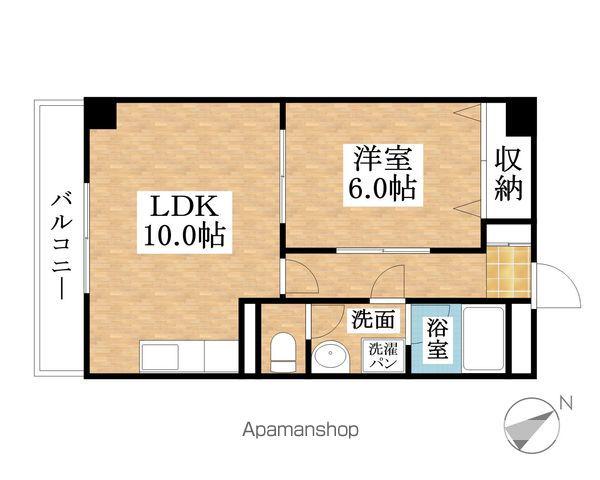 MTGビル(1LDK/4階)の間取り写真