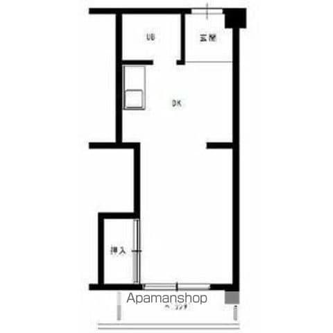 第2一社ビル(ワンルーム/3階)の間取り写真