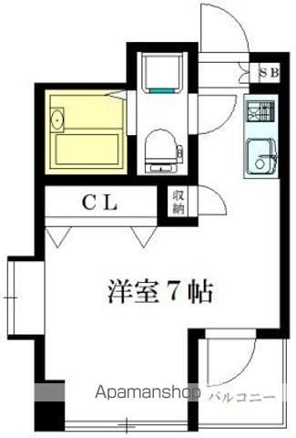 三鷹レジデンスあそ(ワンルーム/2階)の間取り写真