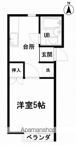 コーポめぐみ(1K/2階)の間取り写真