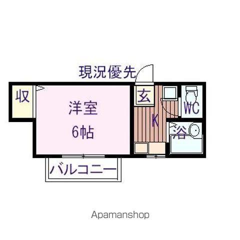 ワンズマンション(1K/1階)の間取り写真
