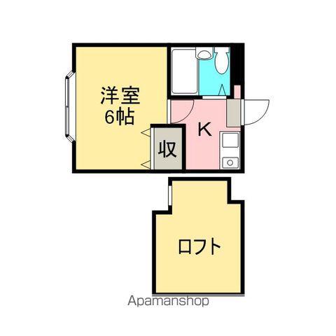 クレールみゆき(ワンルーム/2階)の間取り写真