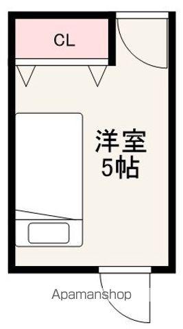 CREUS(ワンルーム/1階)の間取り写真