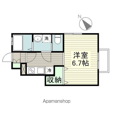 クレインドア米ケ袋(ワンルーム/1階)の間取り写真