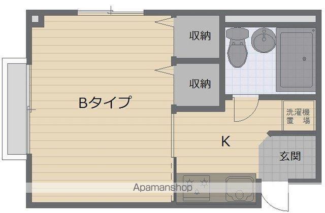 アルシオネMT(1K/2階)の間取り写真
