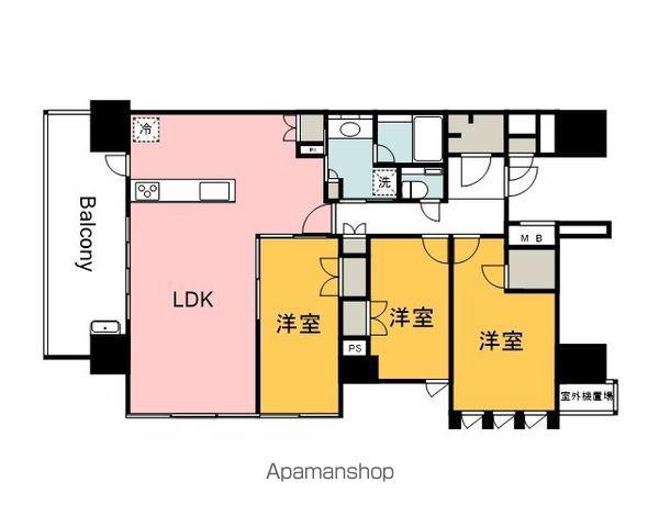 ザ・ライオンズ横川(2SLDK/17階)の間取り写真