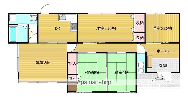 福岡県福津市 1階建 築33年(4LDK)の間取り写真