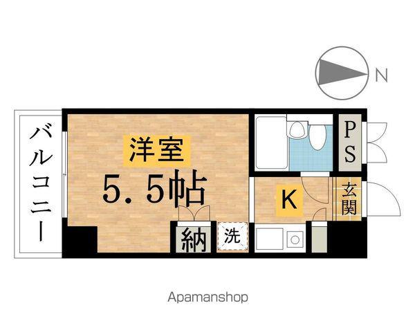 リビエール八王子(1K/5階)の間取り写真