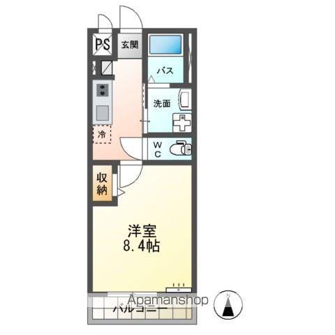 LOYALTIE(1K/2階)の間取り写真