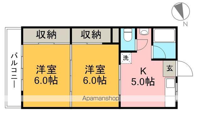 キタムラマンション(2K/2階)の間取り写真