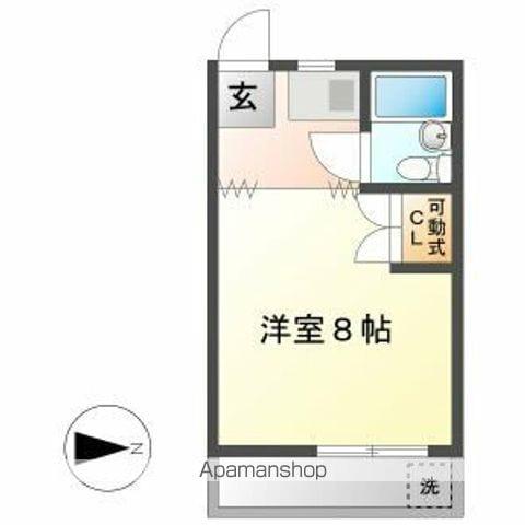コーポ長屋(1K/2階)の間取り写真