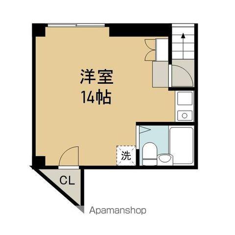 シャルレ早稲田(ワンルーム/B1階)の間取り写真