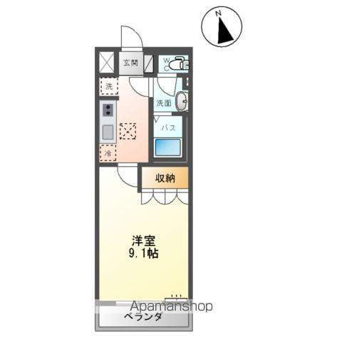 SMILE HOME(1K/1階)の間取り写真