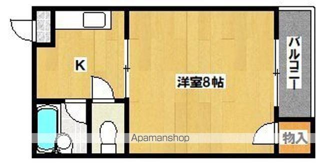 グリーンパーク東野(1K/2階)の間取り写真