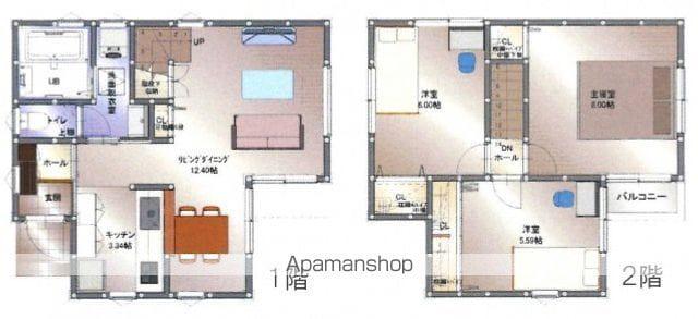 可部線 七軒茶屋駅 徒歩17分 2階建 築1年(3LDK)の間取り写真