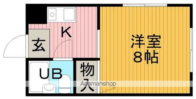 薮本ハイツ(1K/2階)の間取り写真