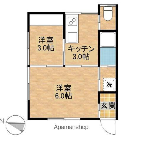 レークサイドⅠ(2K/1階)の間取り写真