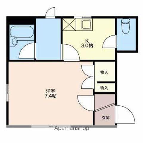 メゾンアプリコット(1K/1階)の間取り写真