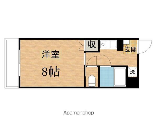 ガーデンビュー石神D(1K/3階)の間取り写真