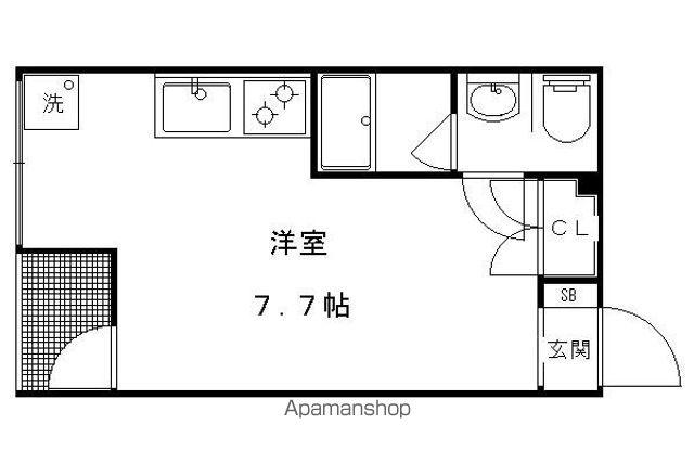 GRAN DE COURT SHUGAKUIN(ワンルーム/2階)の間取り写真