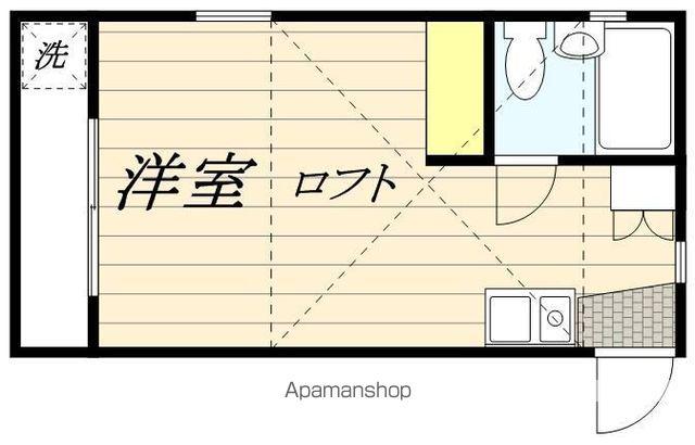 デュエットミタカ1番館(ワンルーム/1階)の間取り写真