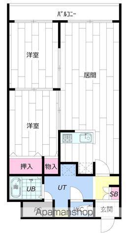 GRAMERCY SAPPORO(2LDK/7階)の間取り写真