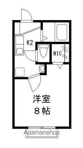 メゾンミルフィーユ(1K/1階)の間取り写真