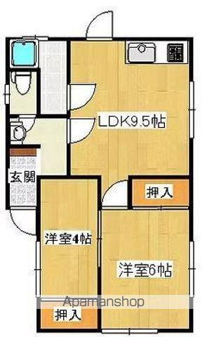 高松琴平電鉄琴平線 円座駅 徒歩11分 1階建 築54年(2LDK)の間取り写真