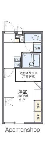 レオパレス大(1K/2階)の間取り写真
