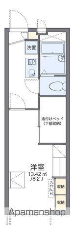レオパレスこーぽ谷本Ⅱ(1K/1階)の間取り写真